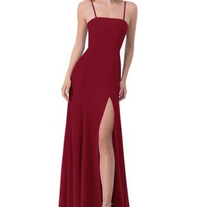 Azazie Burgundy bridesmaid dress